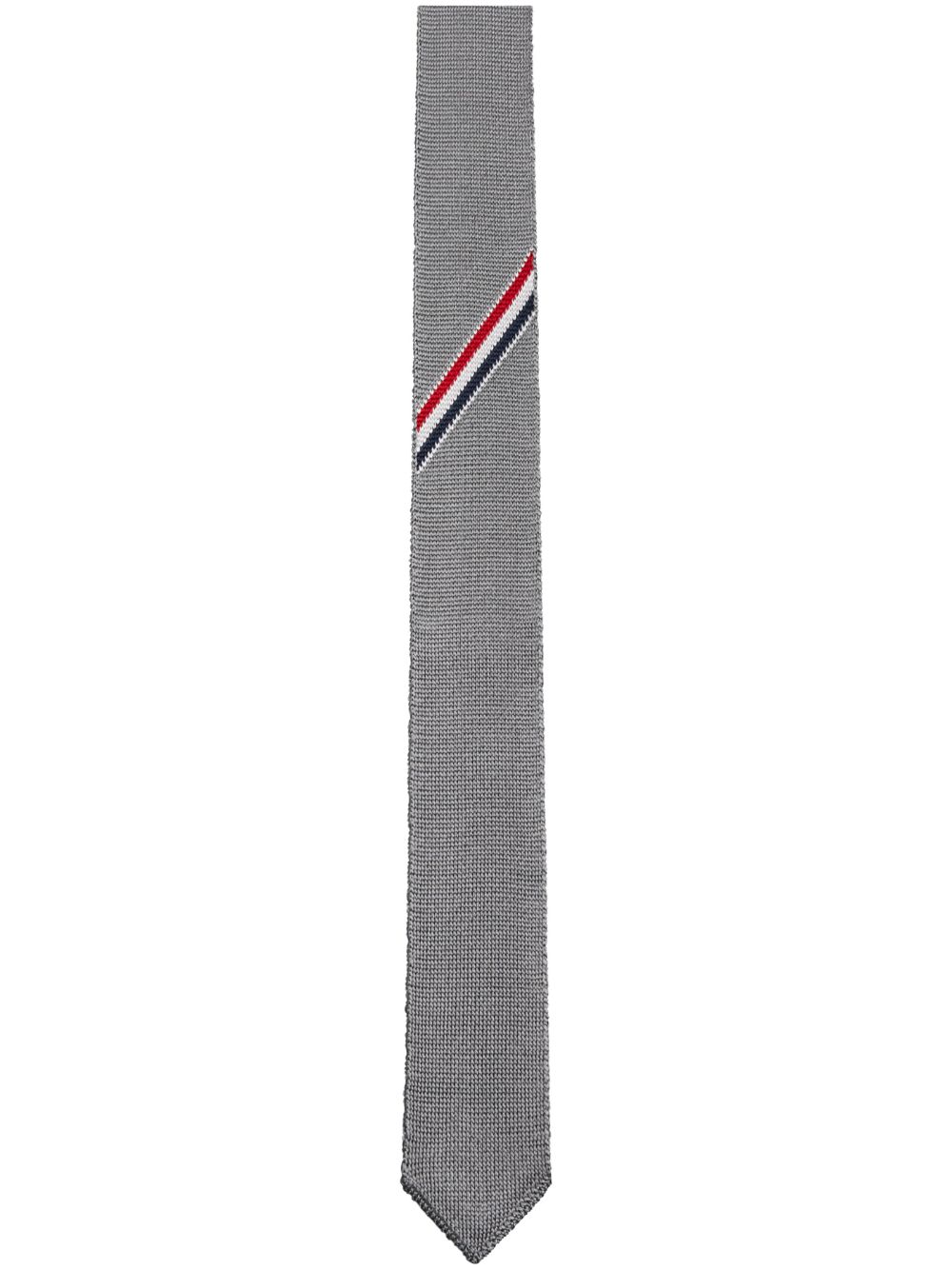 Thom Browne 双面真丝领带 - 灰色