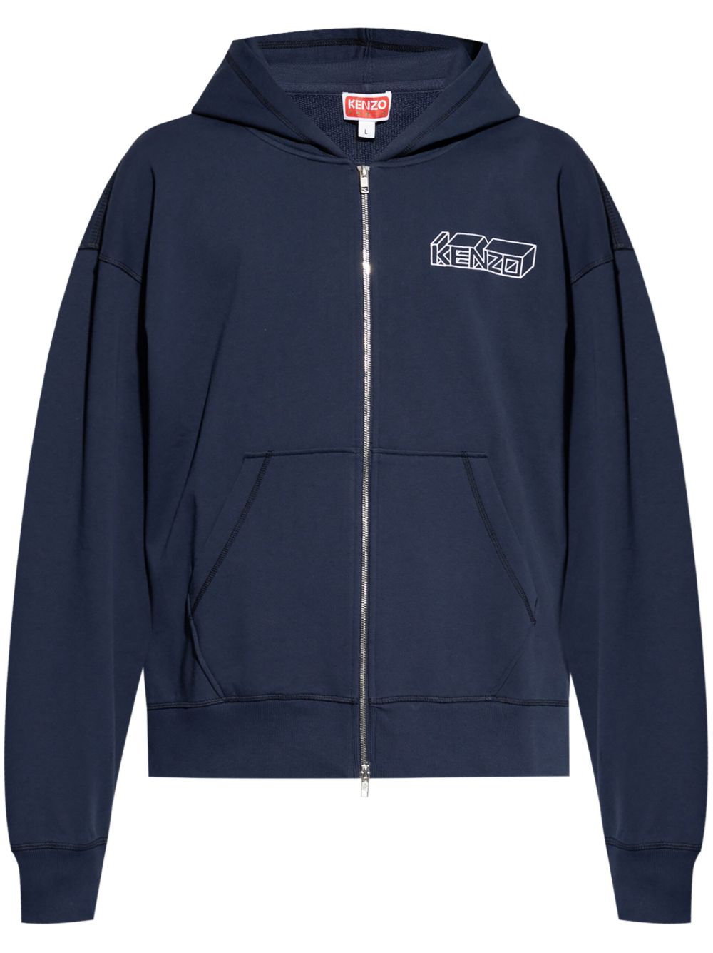 Kenzo Kenzo Kube 连帽衫 - 蓝色