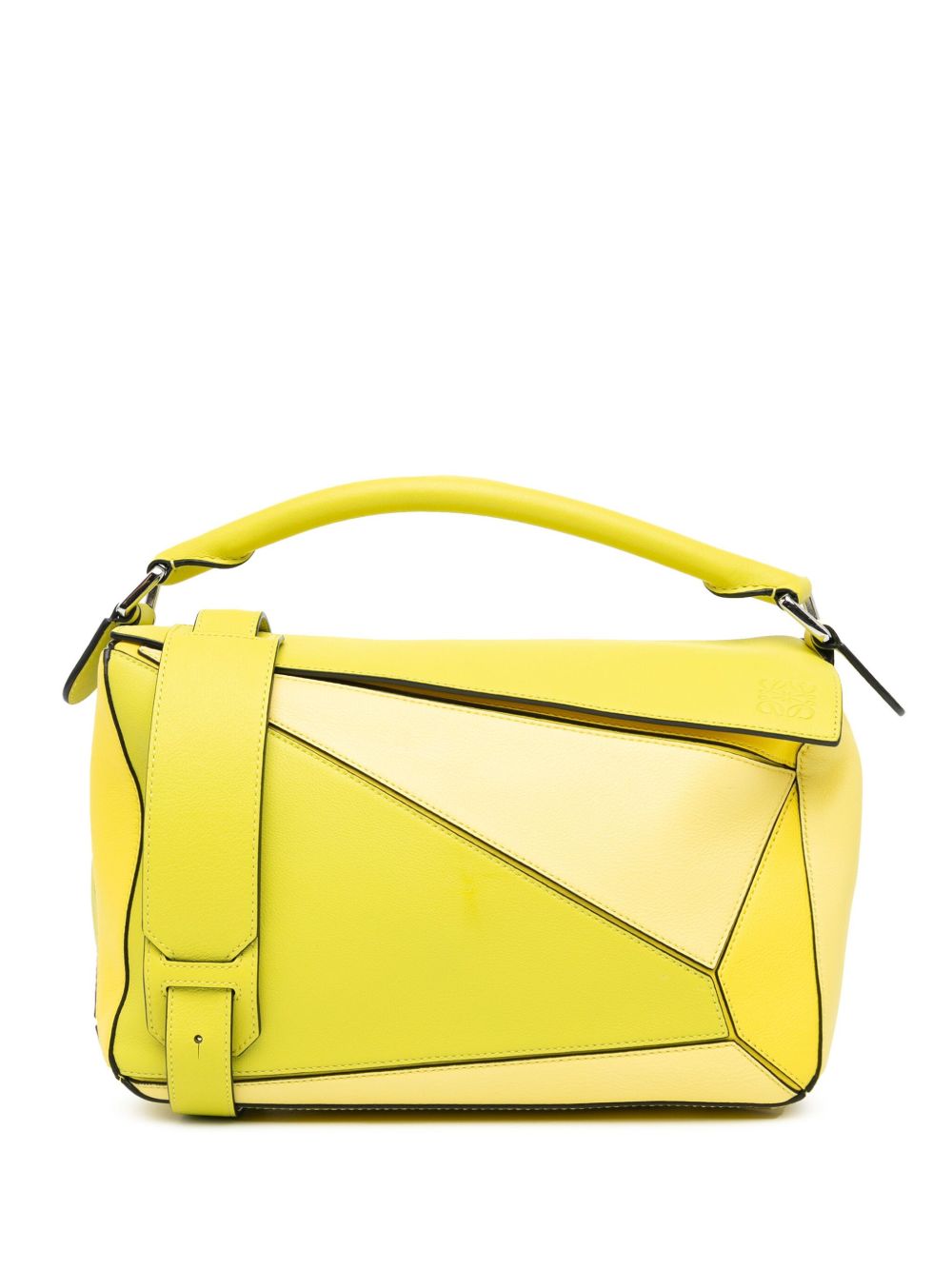 Loewe Pre-Owned Medium Puzzle Bag 斜挎包（2017年典藏款） - 黄色