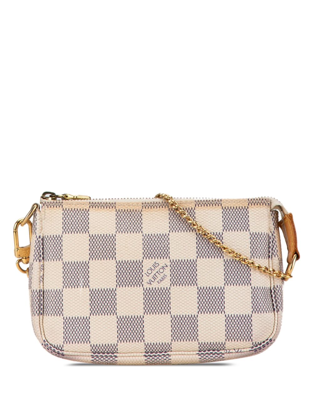 Louis Vuitton Pre-Owned Damier Azur Pochette Accessoires 迷你手提包（2007年典藏款） - 白色
