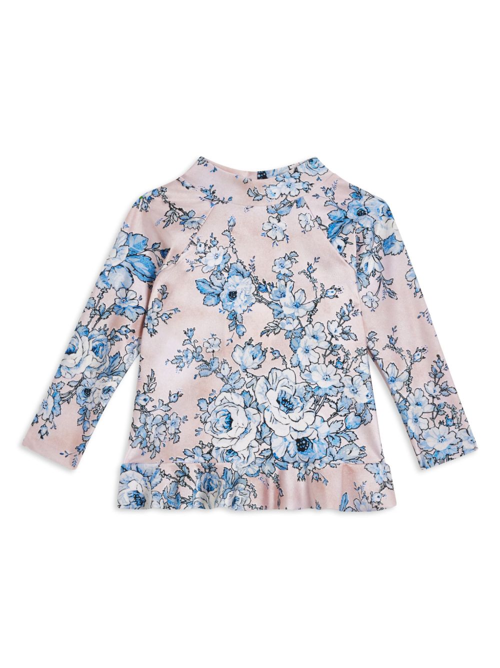 ZIMMERMANN Kids Halliday Frill 防晒冲浪上衣 - 粉色