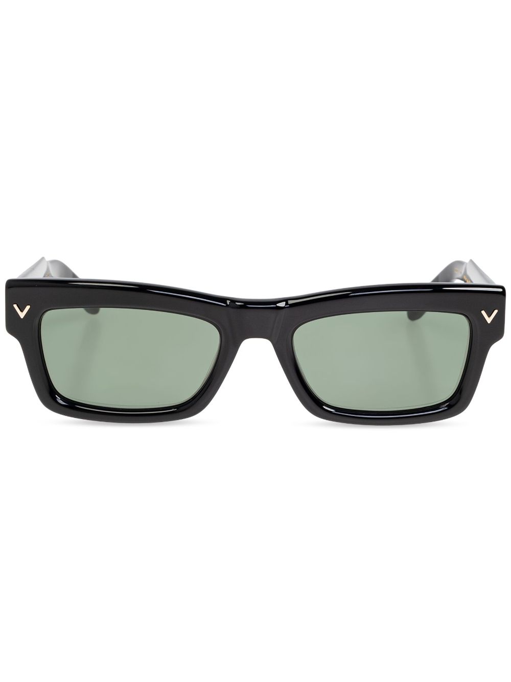 VALENTINO GARAVANI EYEWEAR 方框太阳眼镜 - 黑色