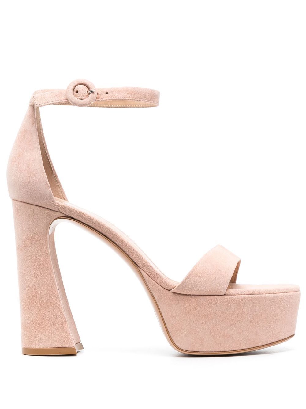 Gianvito Rossi Holly 厚底高跟凉鞋 - 中性色