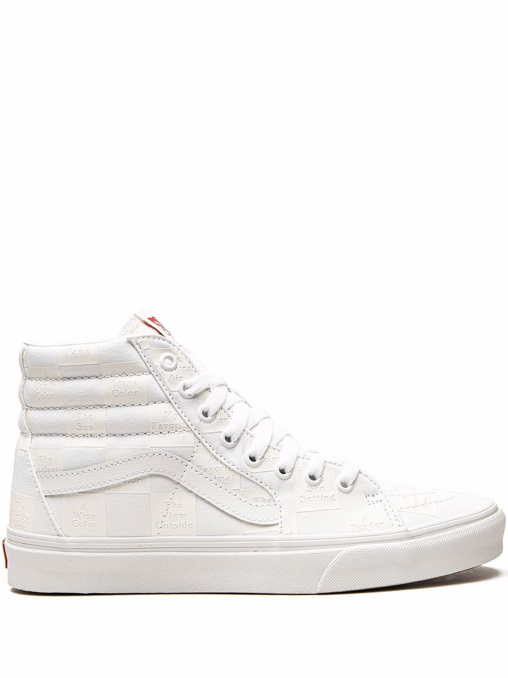 Vans SK8-Hi Checkerboard 板鞋 - 白色