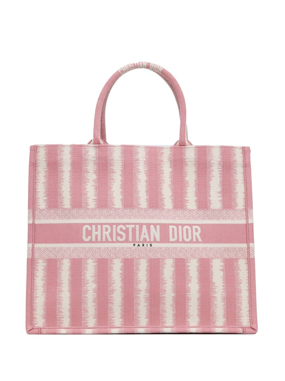 Christian Dior Pre-Owned Large Striped Book 手提包（2021年典藏款） - 粉色