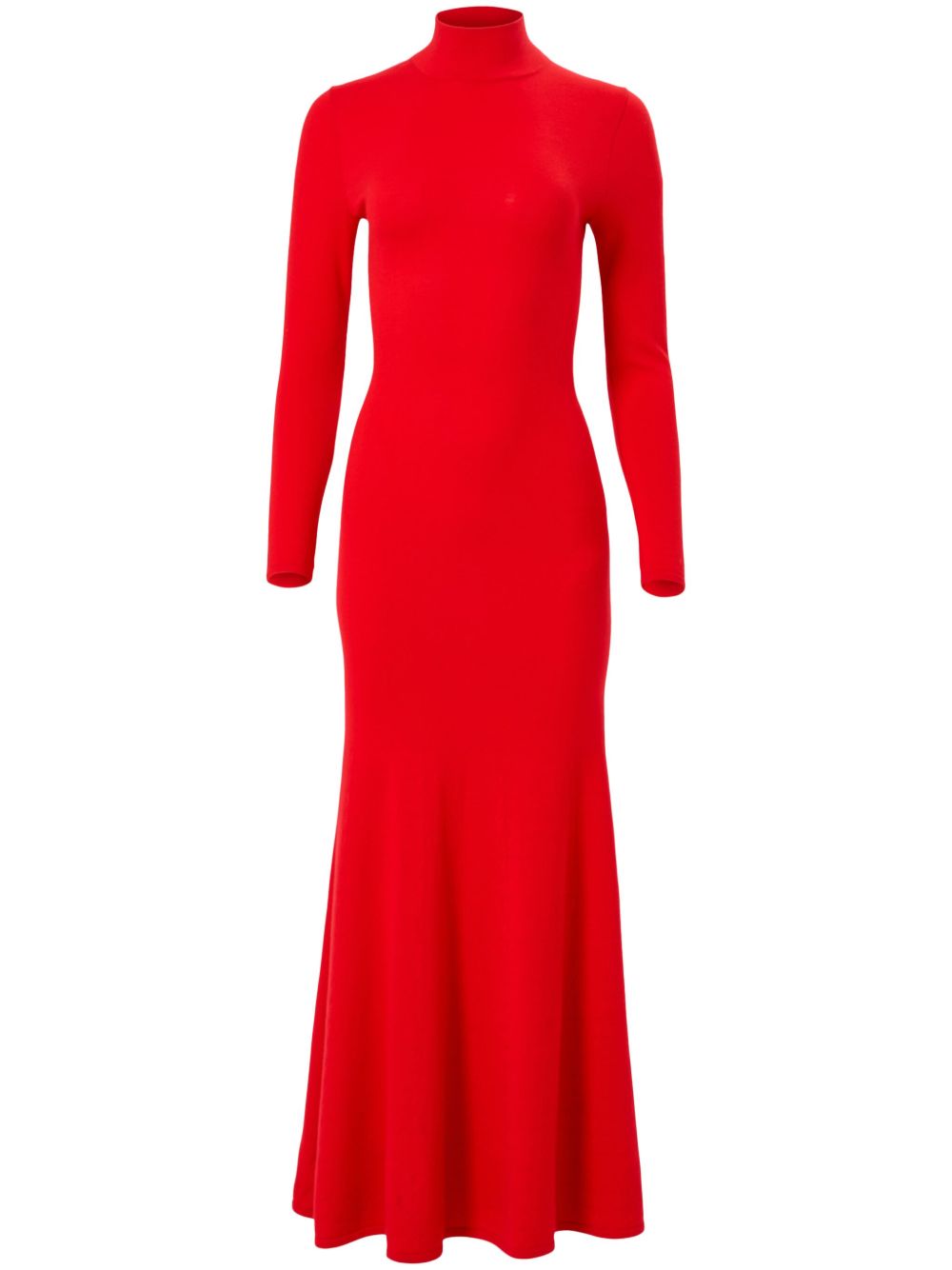 Carolina Herrera 高领针织连衣裙 - 红色