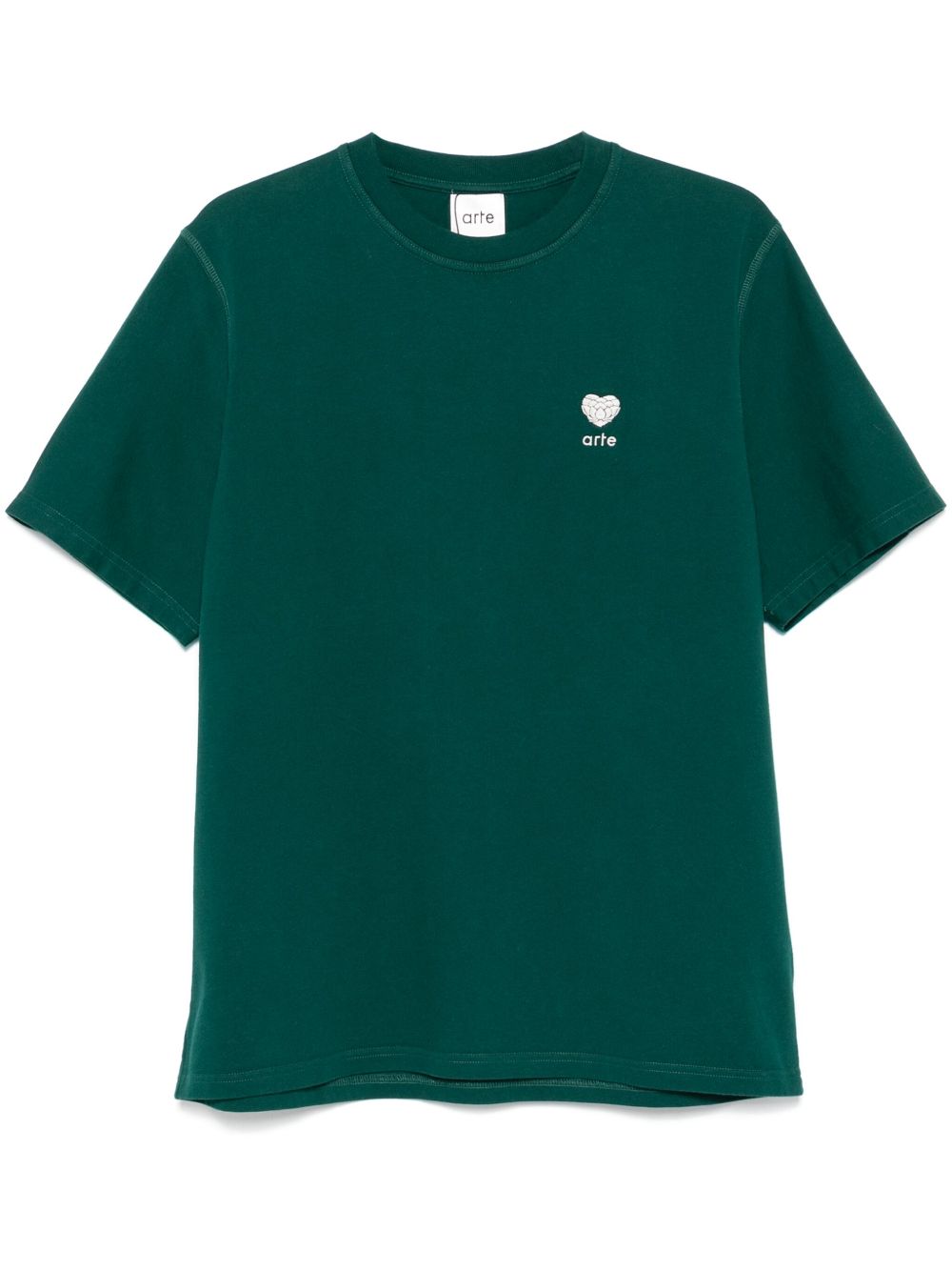 ARTE Heart logo T恤 - 绿色
