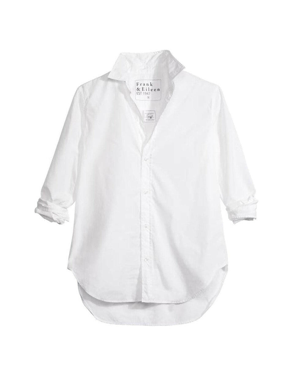 Frank Woven Button Up - White