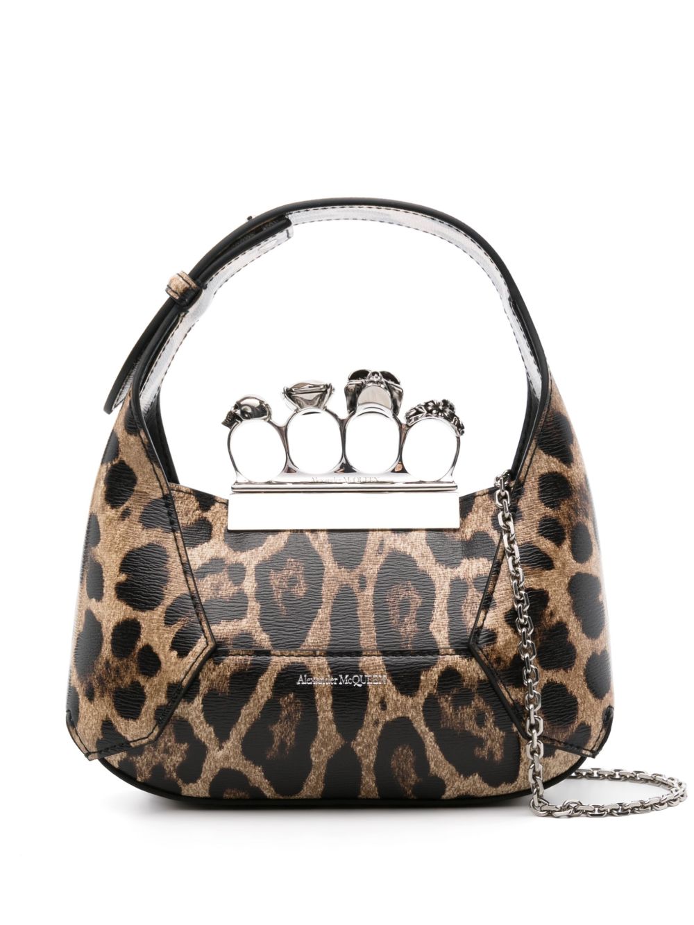 Alexander McQueen Jewelled Hobo 迷你包 - 褐色