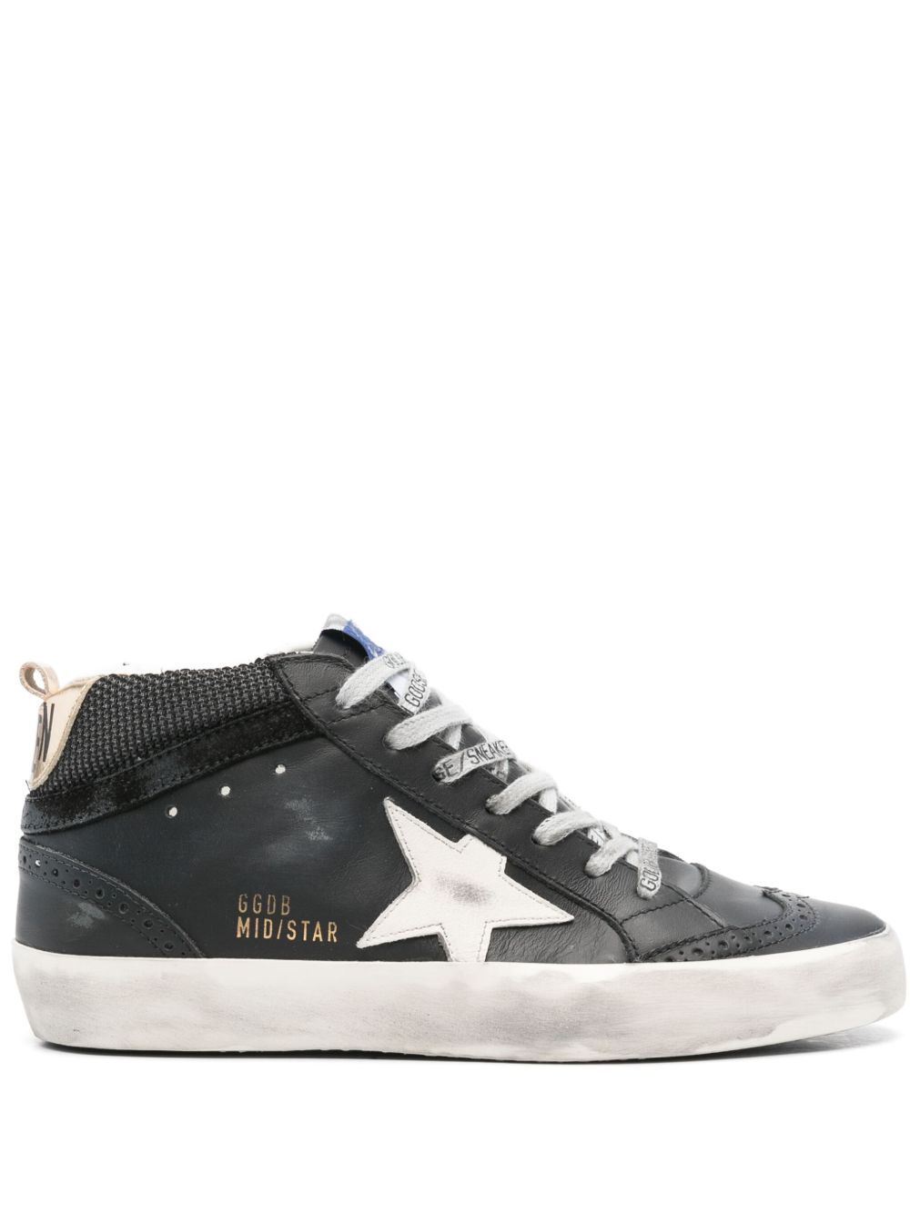 Golden Goose Mid Star 运动鞋 - 黑色