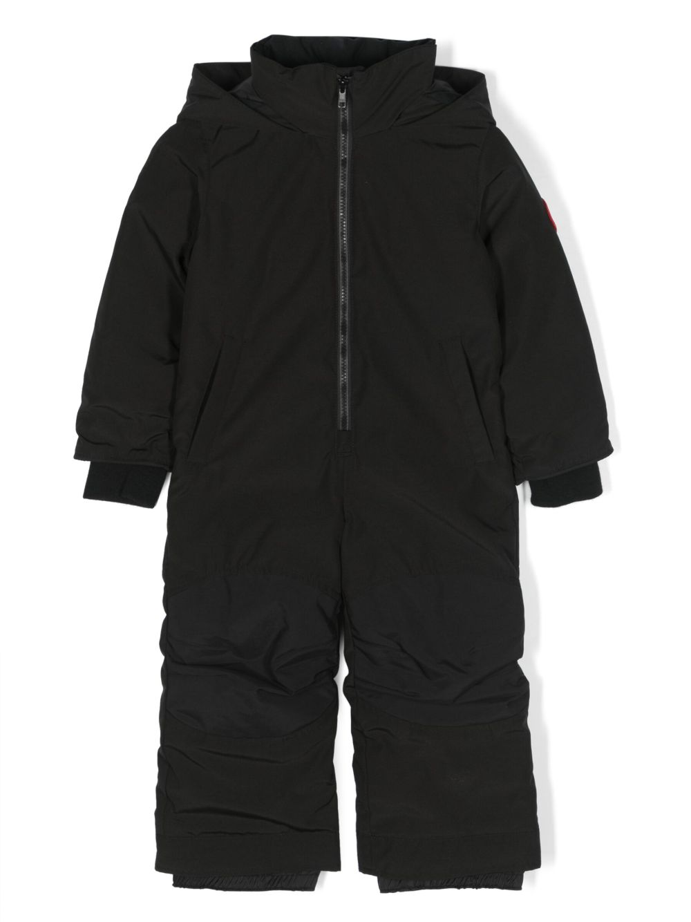 Canada Goose Kids 标贴连帽运动套装 - 黑色