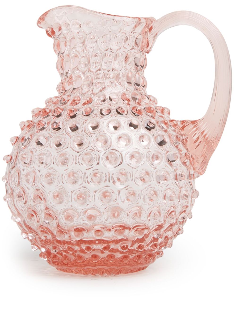 KLIMCHI Hobnail 玻璃水壶 - 粉色