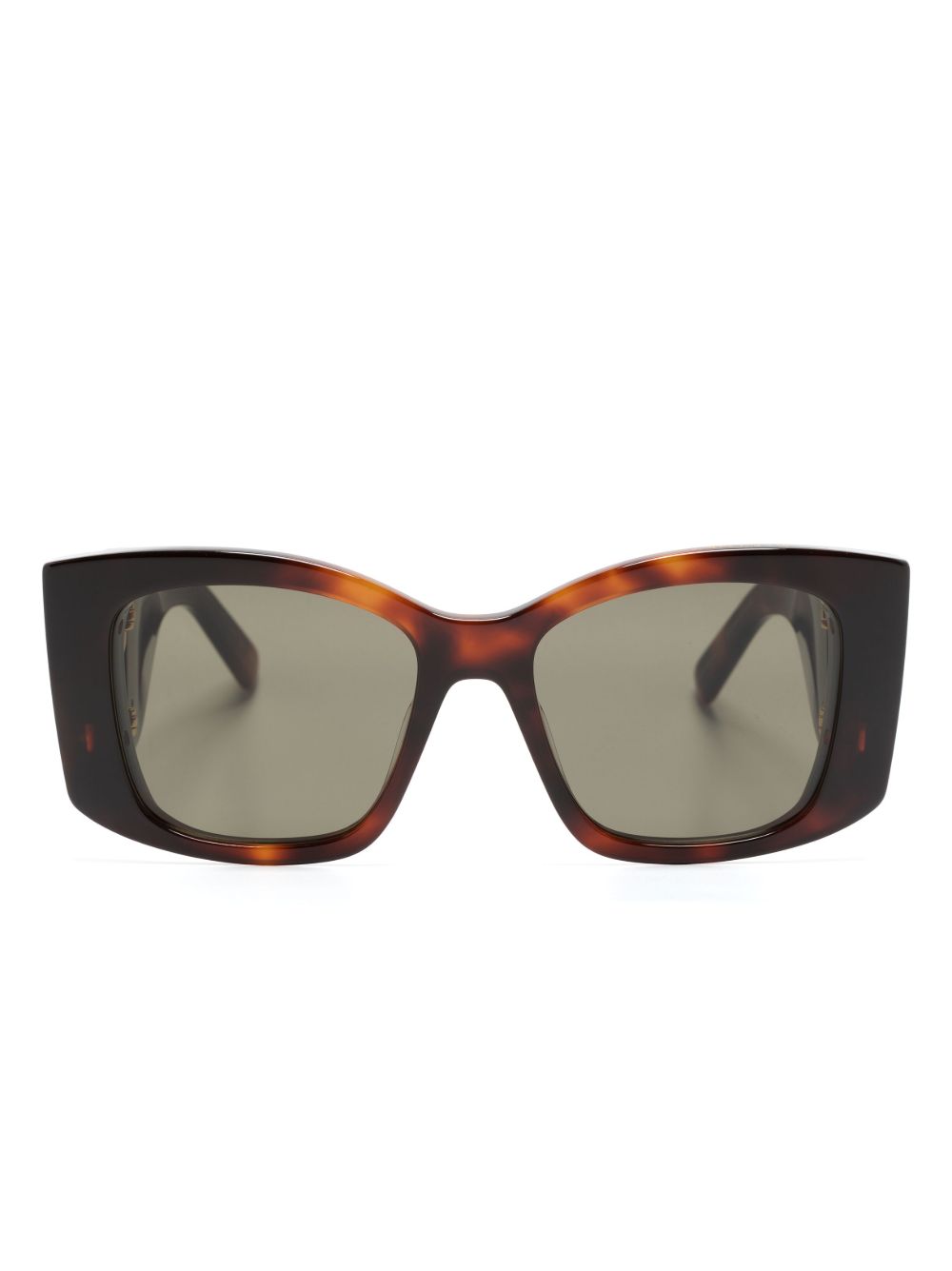 Stella McCartney Eyewear Falabella 玳瑁纹太阳眼镜 - 褐色