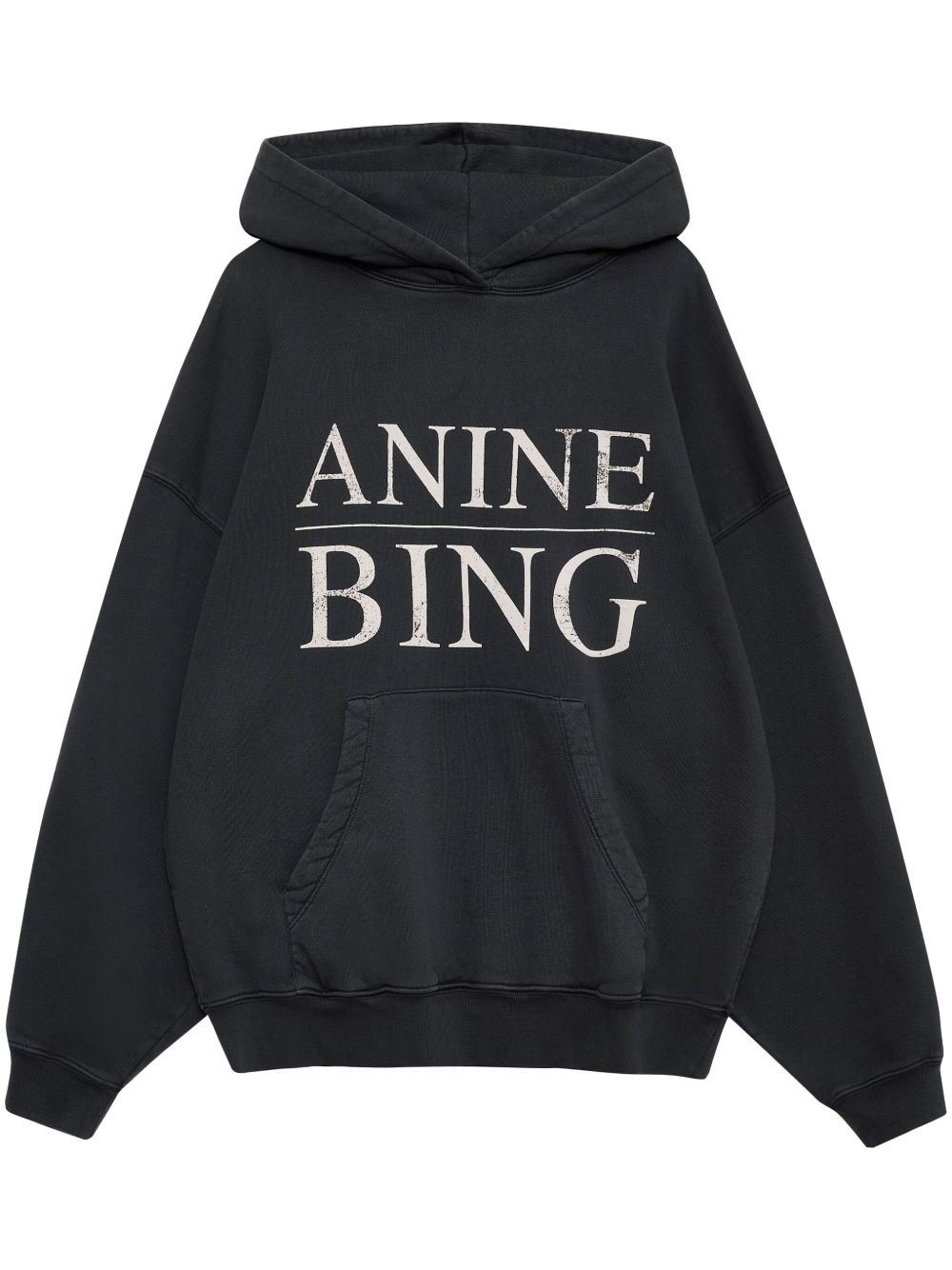 ANINE BING Harvey Serif 连帽衫 - 黑色