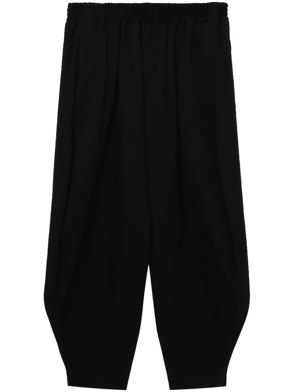 Black Comme Des Garçons 羊毛垮裤 - 黑色