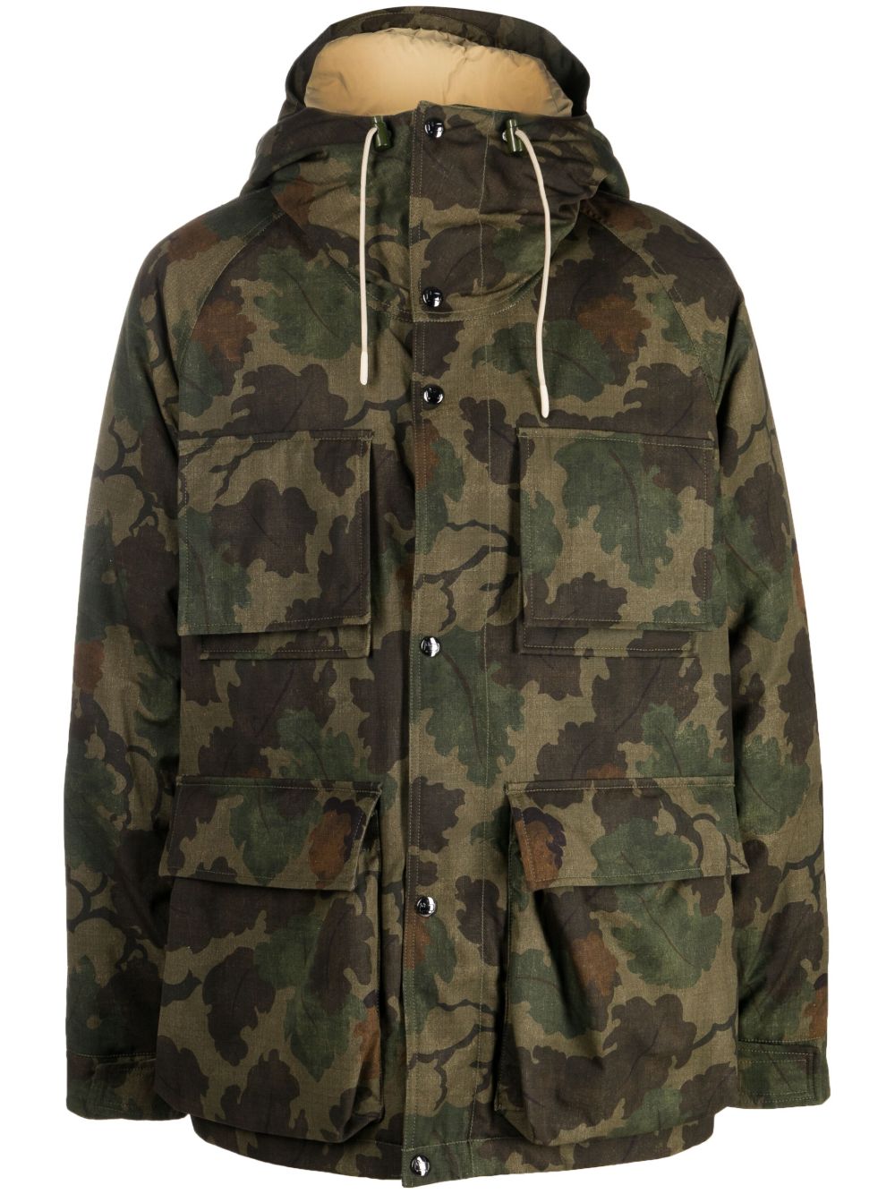 Woolrich Mitchell 迷彩图案派克大衣 - 绿色