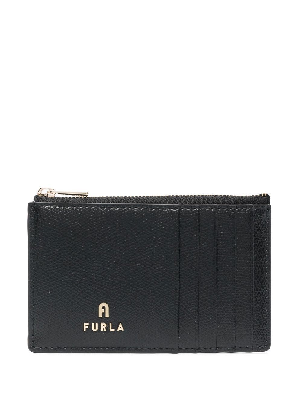 Furla logo标牌细节钱包 - 黑色