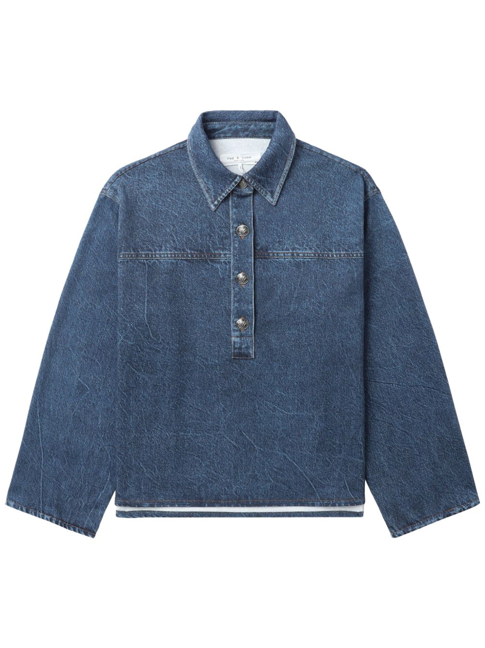rag & bone Miramar Emily 罩衫 - 蓝色