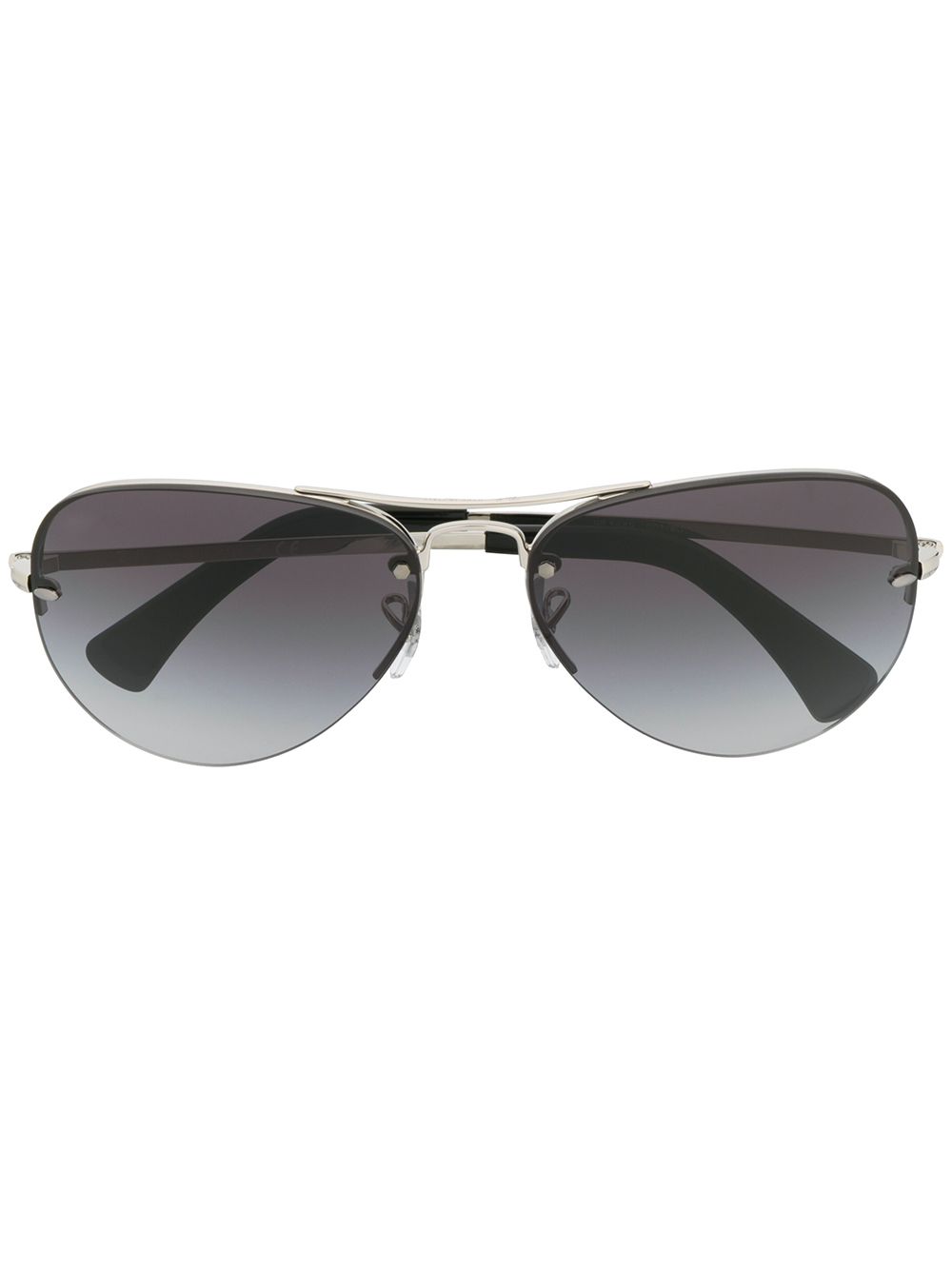 Ray-Ban 飞行员太阳眼镜 - 银色