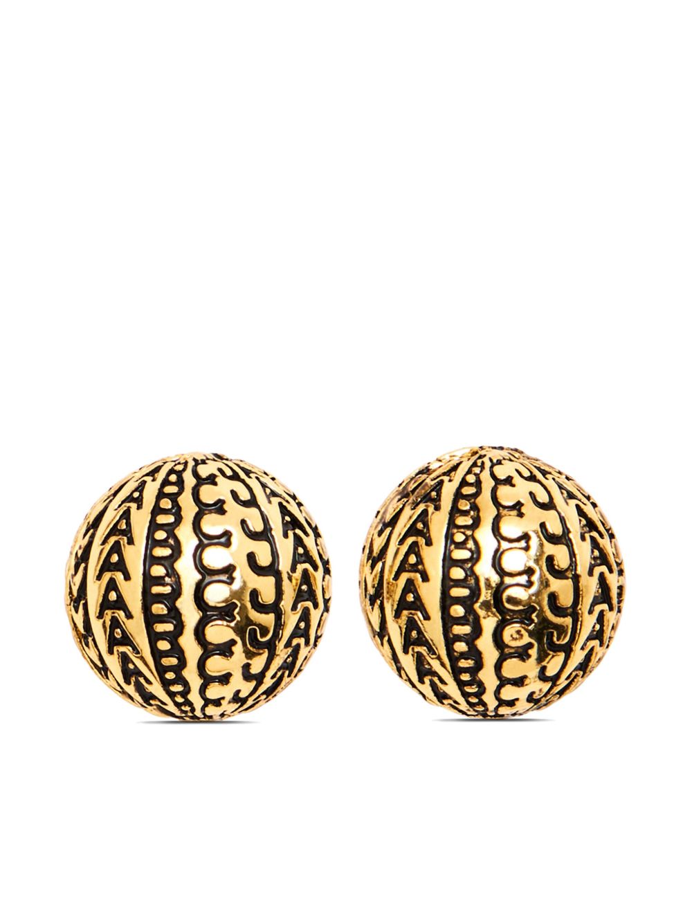 Marc Jacobs The Monogram Stud 耳钉 - 金色