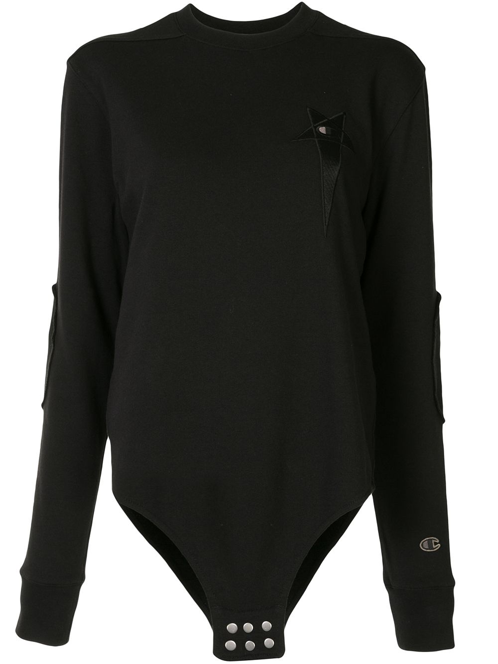 Rick Owens X Champion 星星贴花套头衫 - 黑色