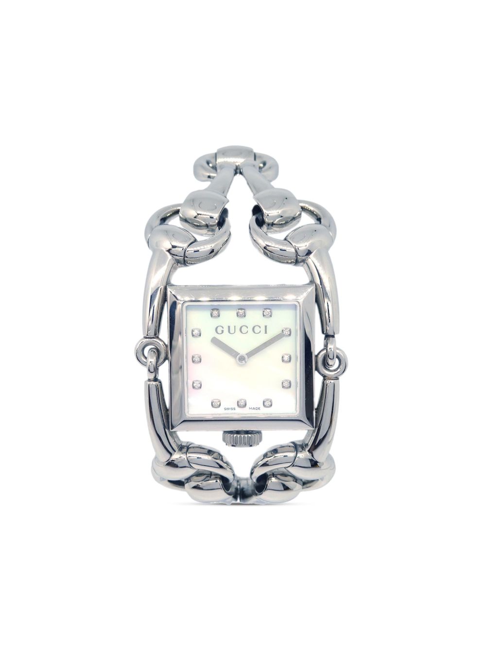 Gucci Pre-Owned Signoria 20毫米腕表（1990-2000年代典藏款） - 白色