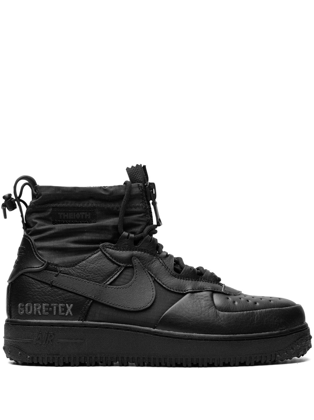 Nike 抽绳系带板鞋 - 黑色