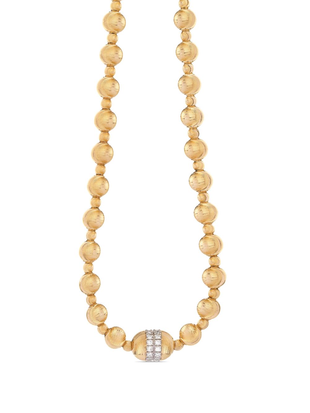 Officina Bernardi 18K黄金 Empire 钻石项链 - 金色