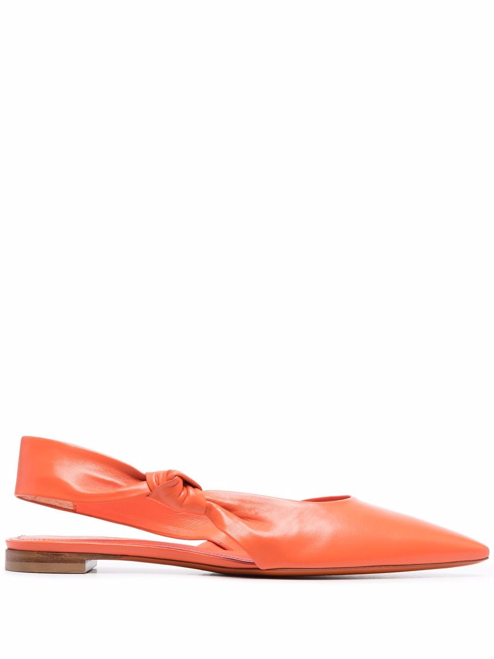 Santoni 结饰裹踝凉鞋 - 橘色