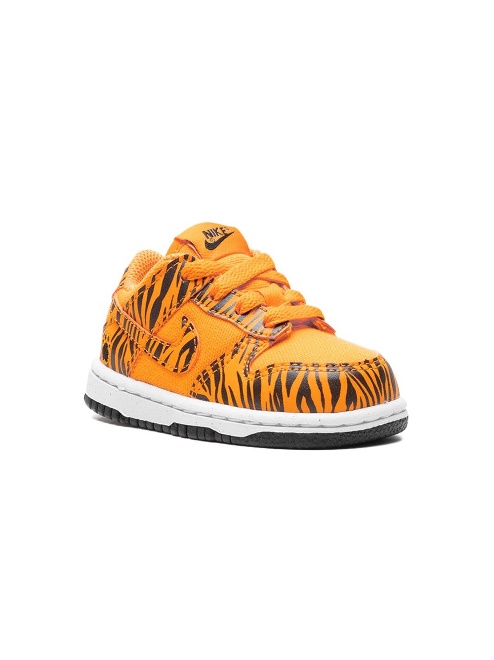 Nike Kids Dunk Low Tiger Stripes 运动鞋 - 橘色