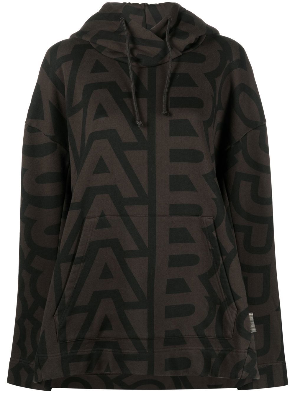 Marc Jacobs Monogram Oversized 抽绳连帽衫 - 黑色