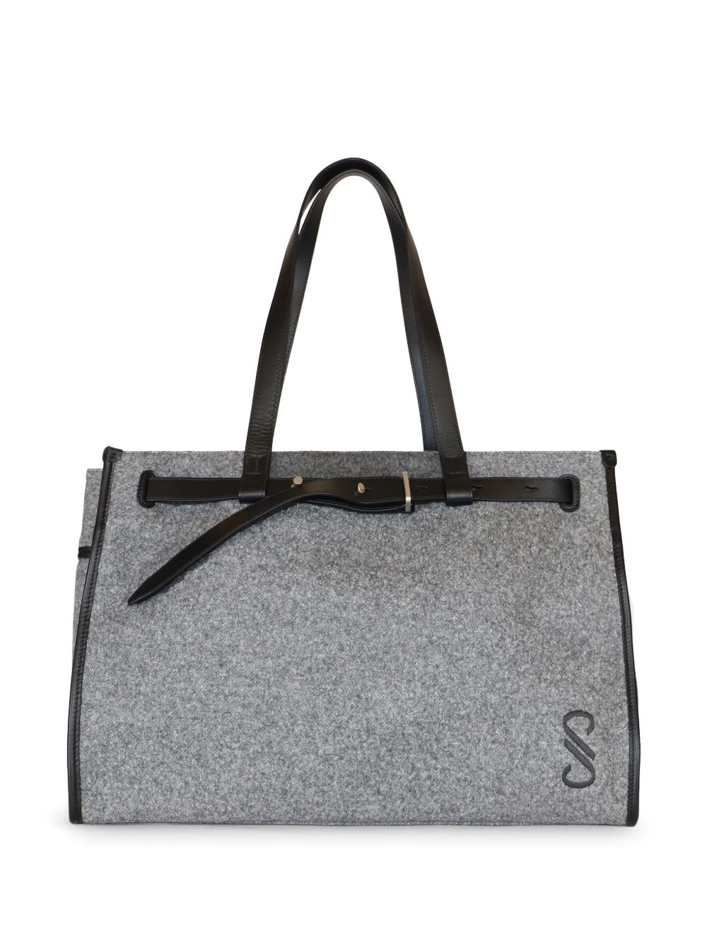 Proenza Schouler 刺绣束腰手提包 - 灰色