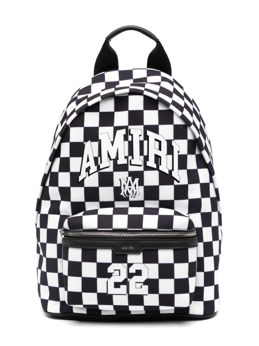 AMIRI KIDS logo印花双肩包 - 黑色
