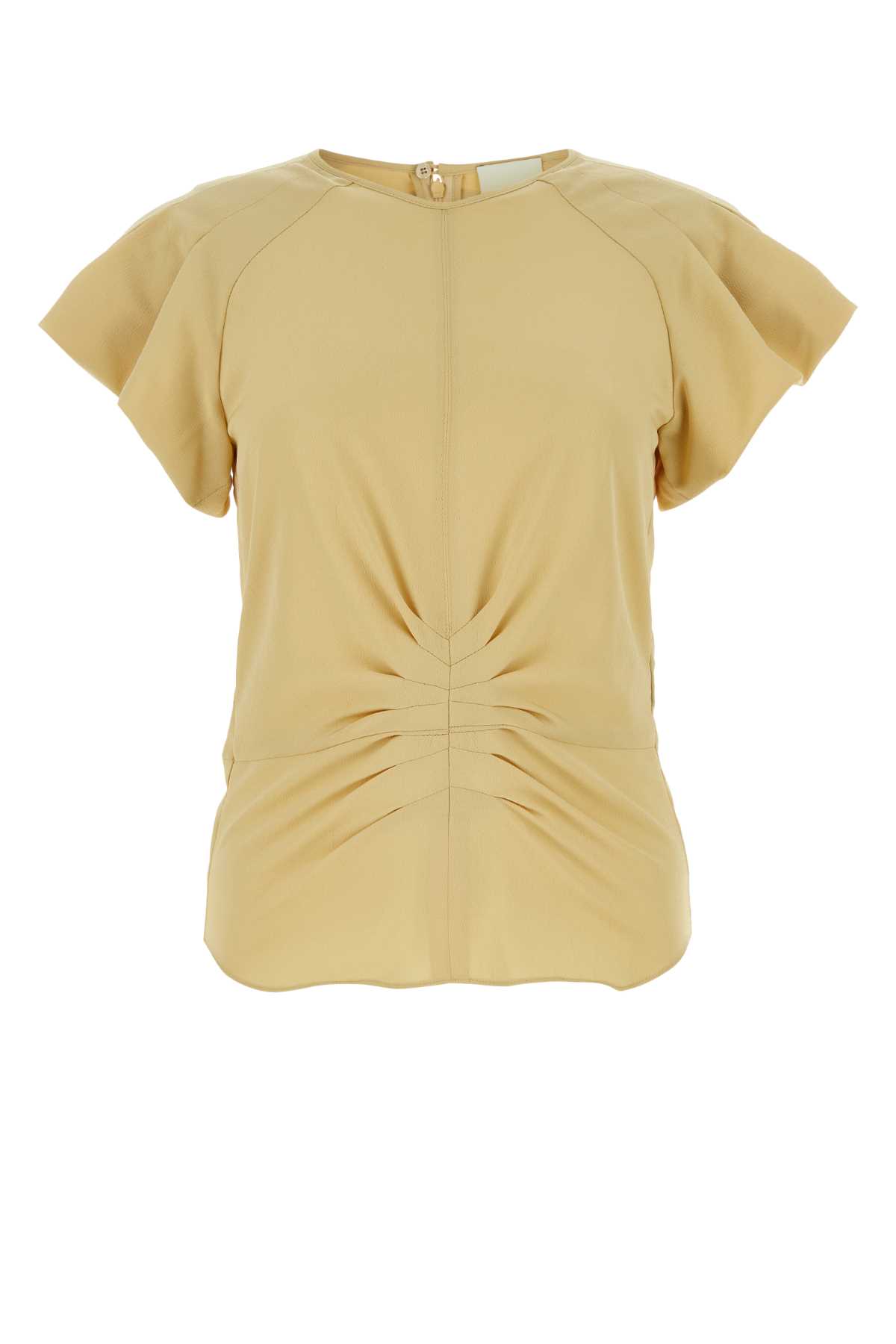Isabel Marant Pastel Yellow Polyester Tullya Blouse