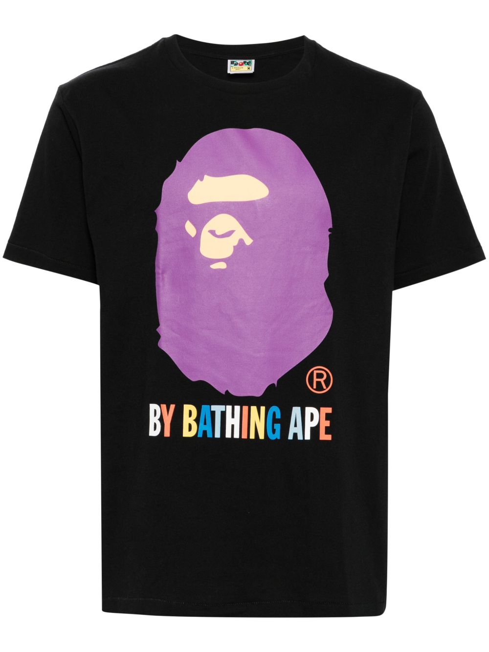 A BATHING APE® logo印花棉T恤 - 黑色