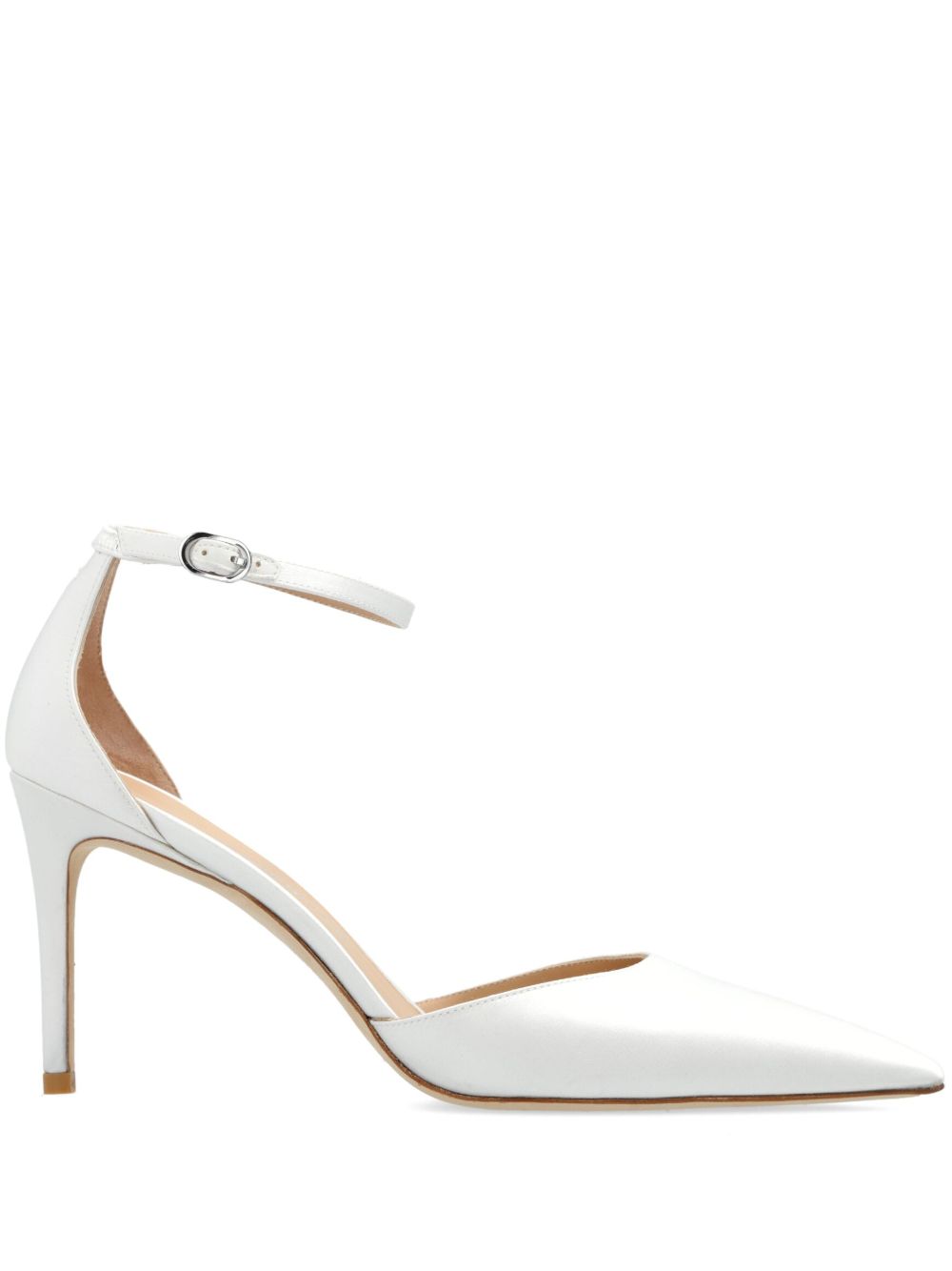 Stuart Weitzman Stuart 皮质高跟鞋 - 白色