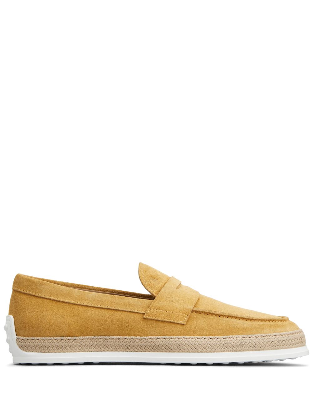 Tod's Gommino 绒面皮乐福鞋 - 黄色