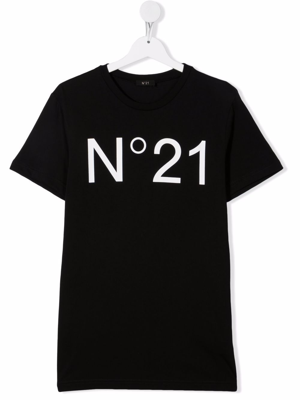 Nº21 Kids logo印花T恤 - 黑色