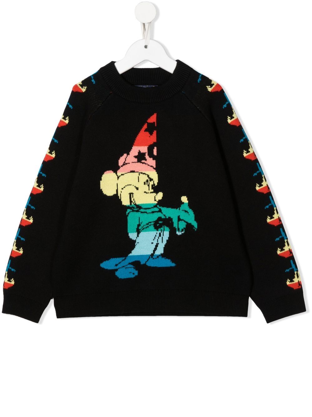 Stella McCartney Kids 斯特拉·麦卡特尼 logo圆领毛衣 - 黑色