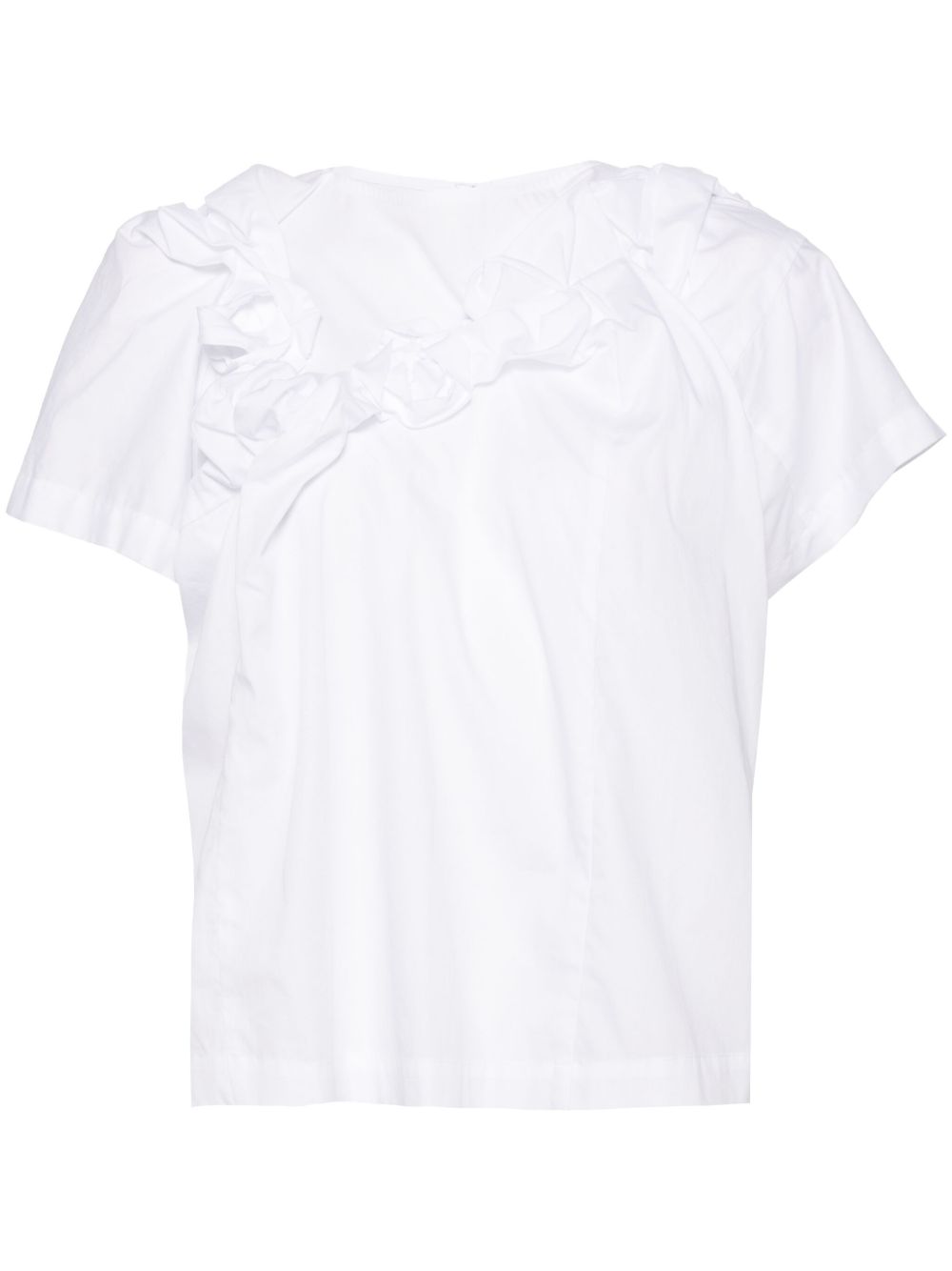 Comme des Garçons TAO 花卉缀饰罩衫 - 白色