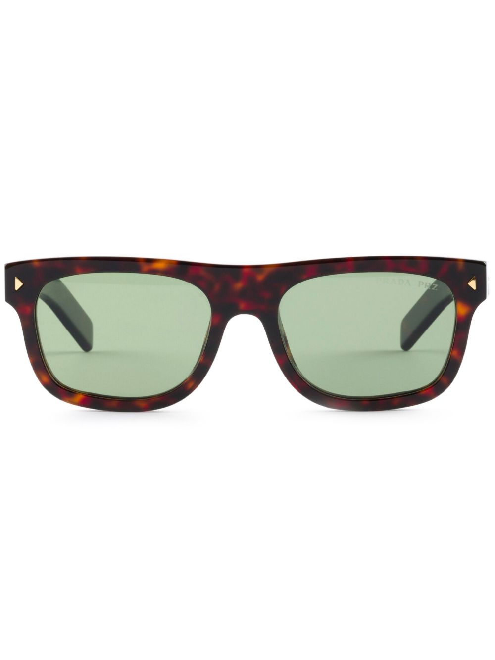Prada Eyewear 方框太阳眼镜 - 黑色