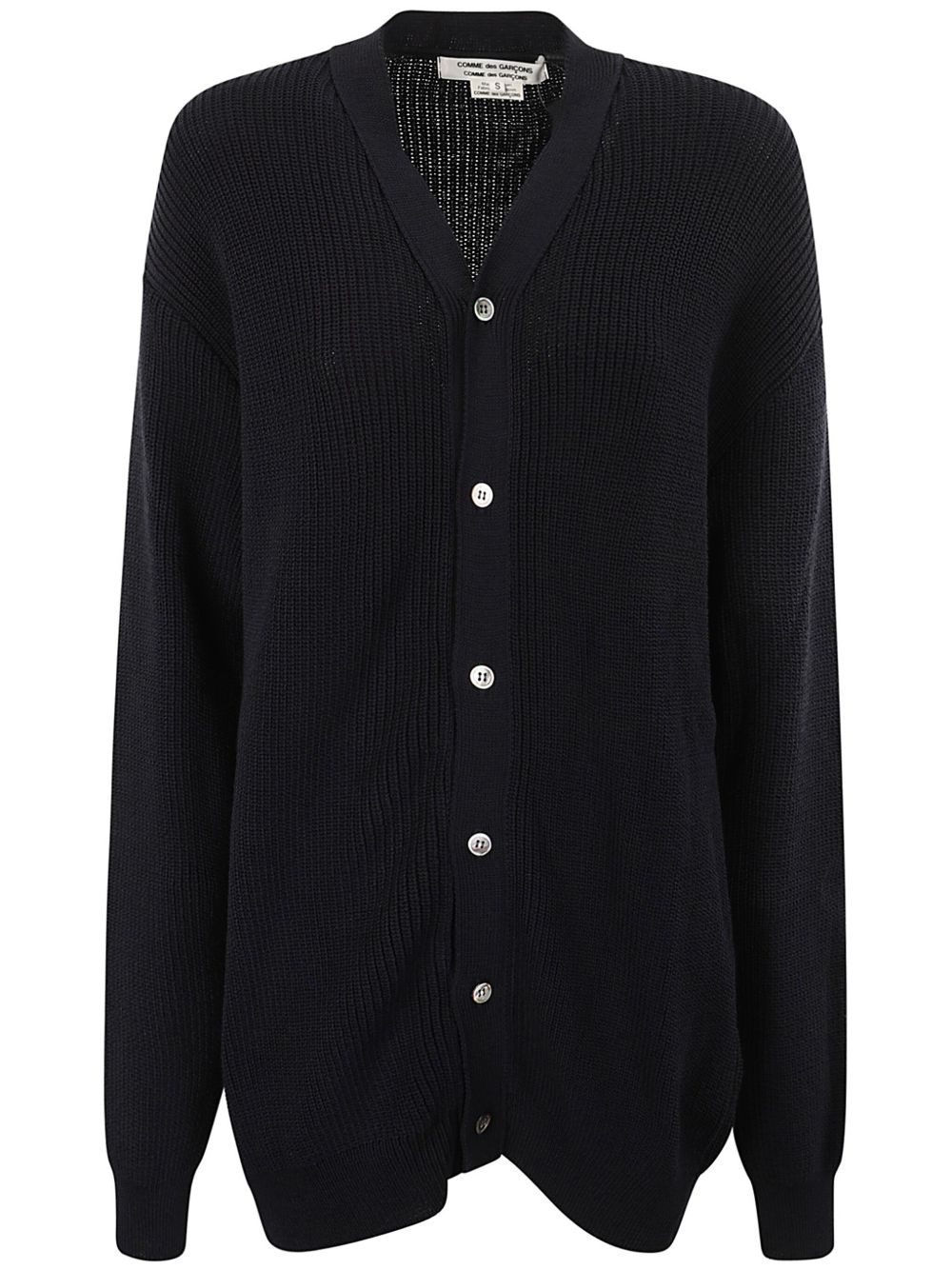 Comme Des Garçons Comme Des Garçons 罗纹针织开衫 - 蓝色
