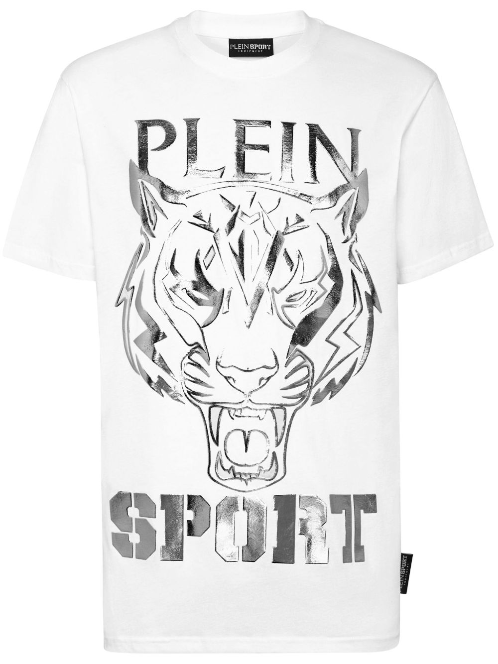 Plein Sport 老虎印花圆领T恤 - 白色