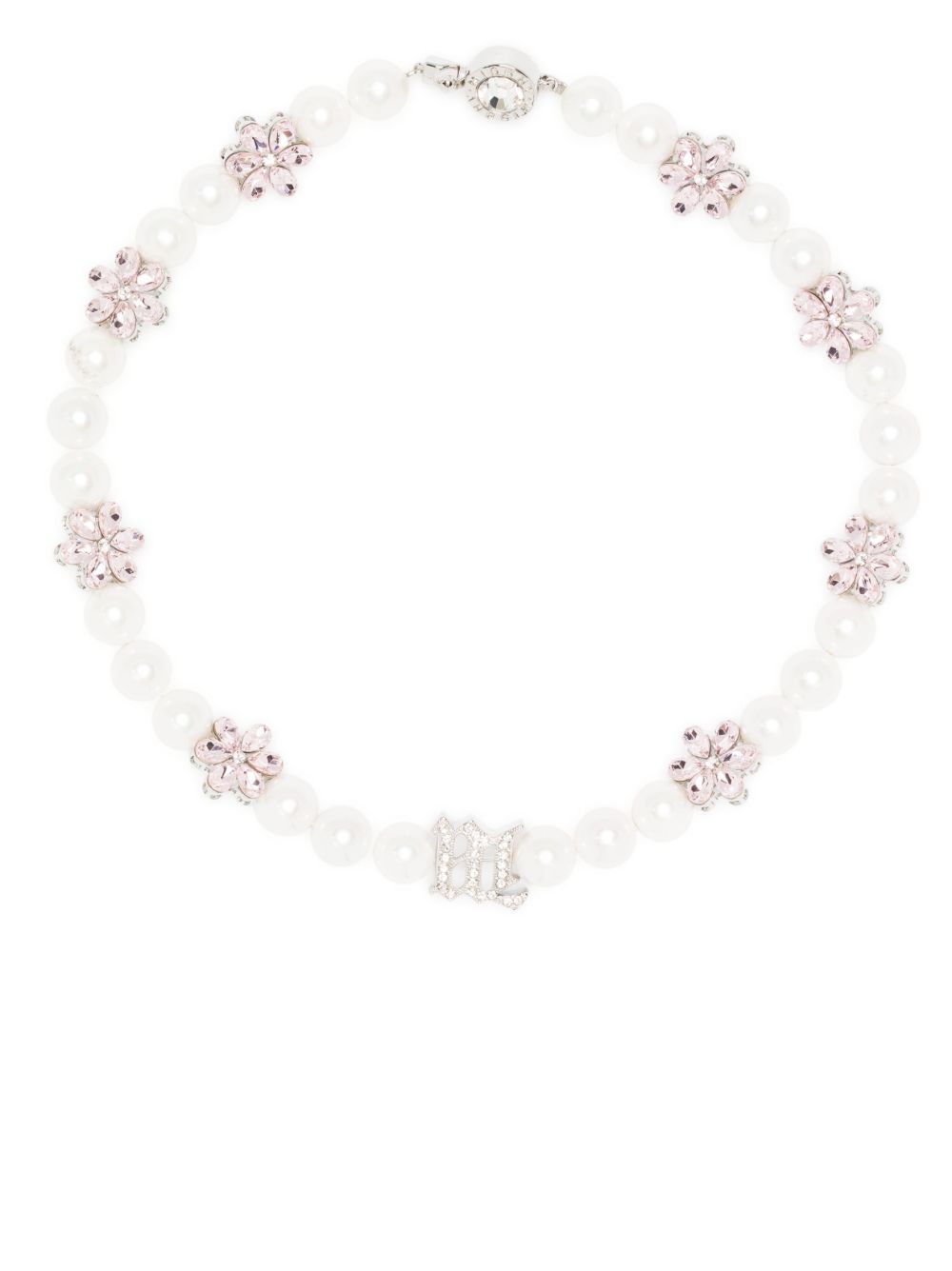 MISBHV Flowers And Pearls 项链 - 银色