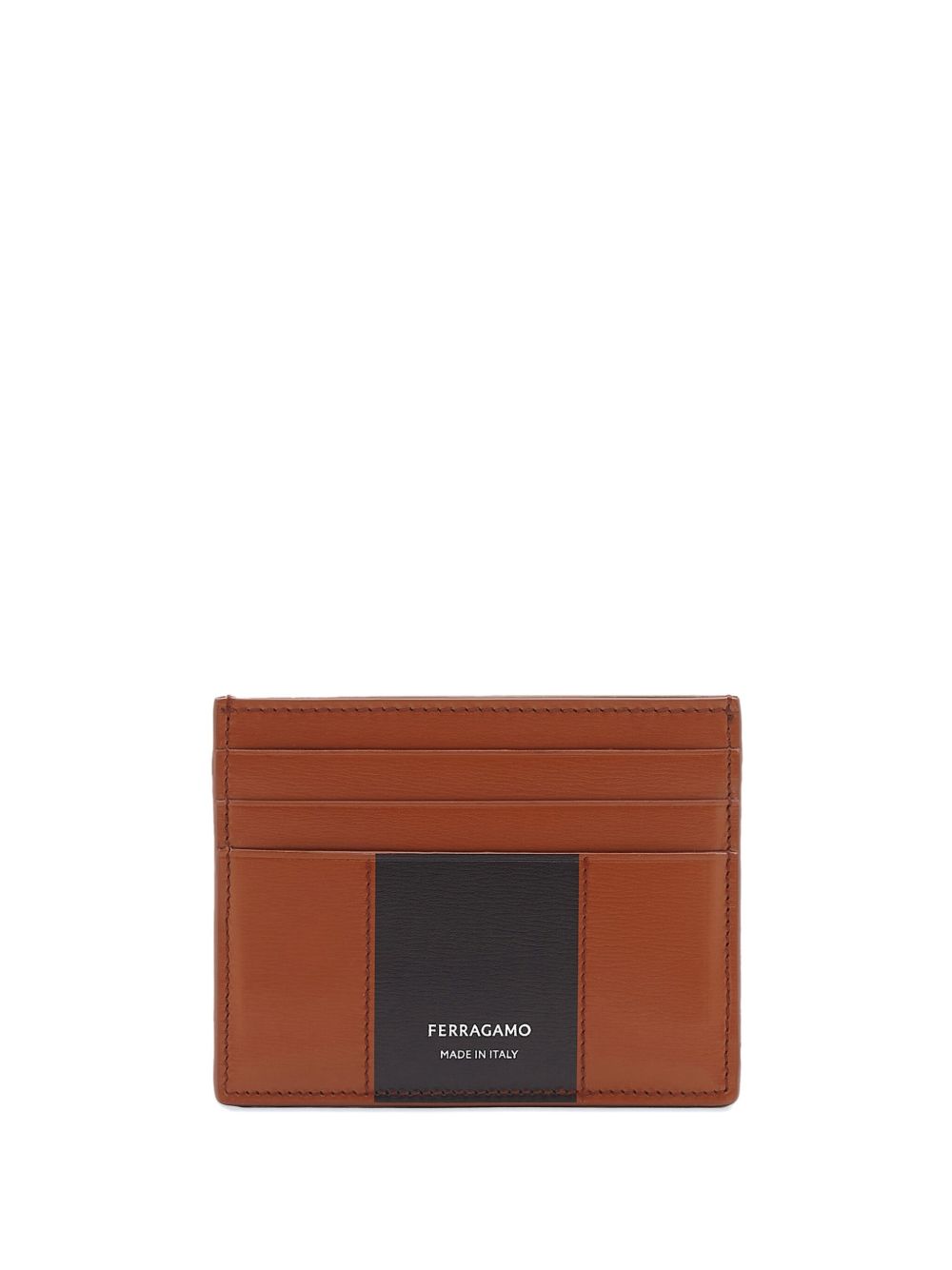 Ferragamo 双色卡夹 - 褐色