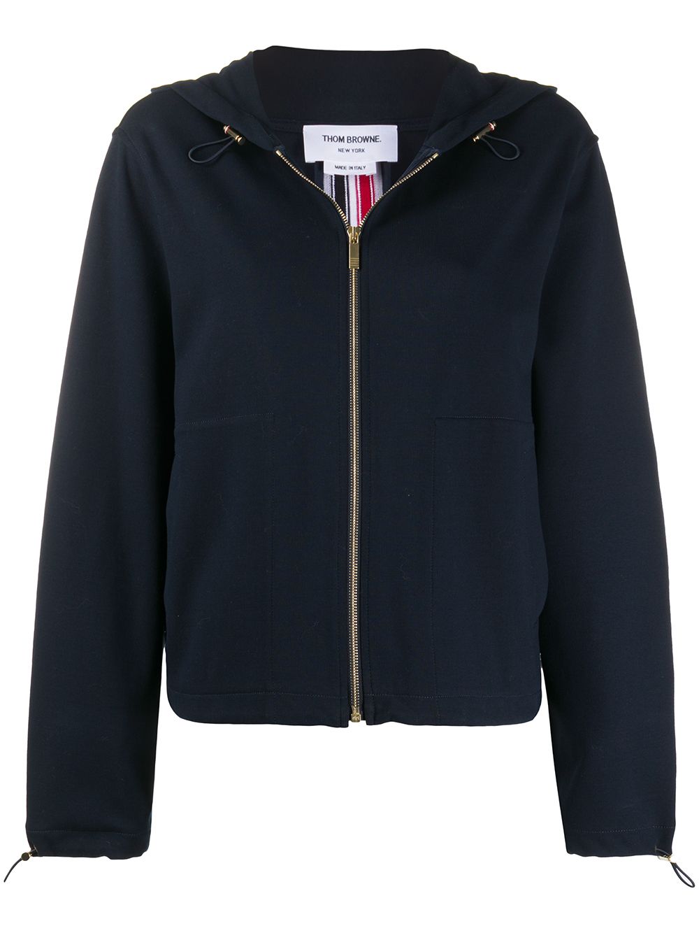 Thom Browne RWB 条纹连帽衫 - 蓝色