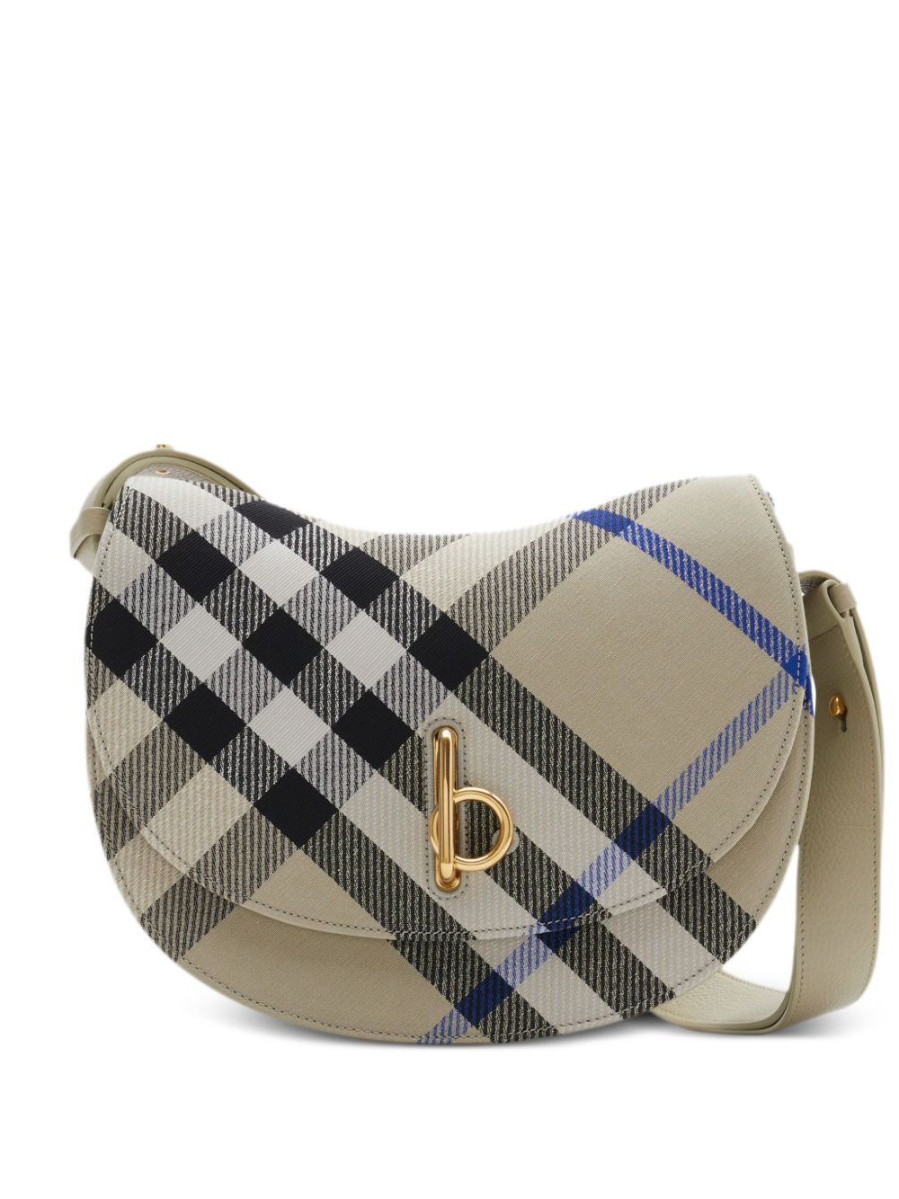 Burberry Rocking Horse 格纹斜挎包 - 中性色