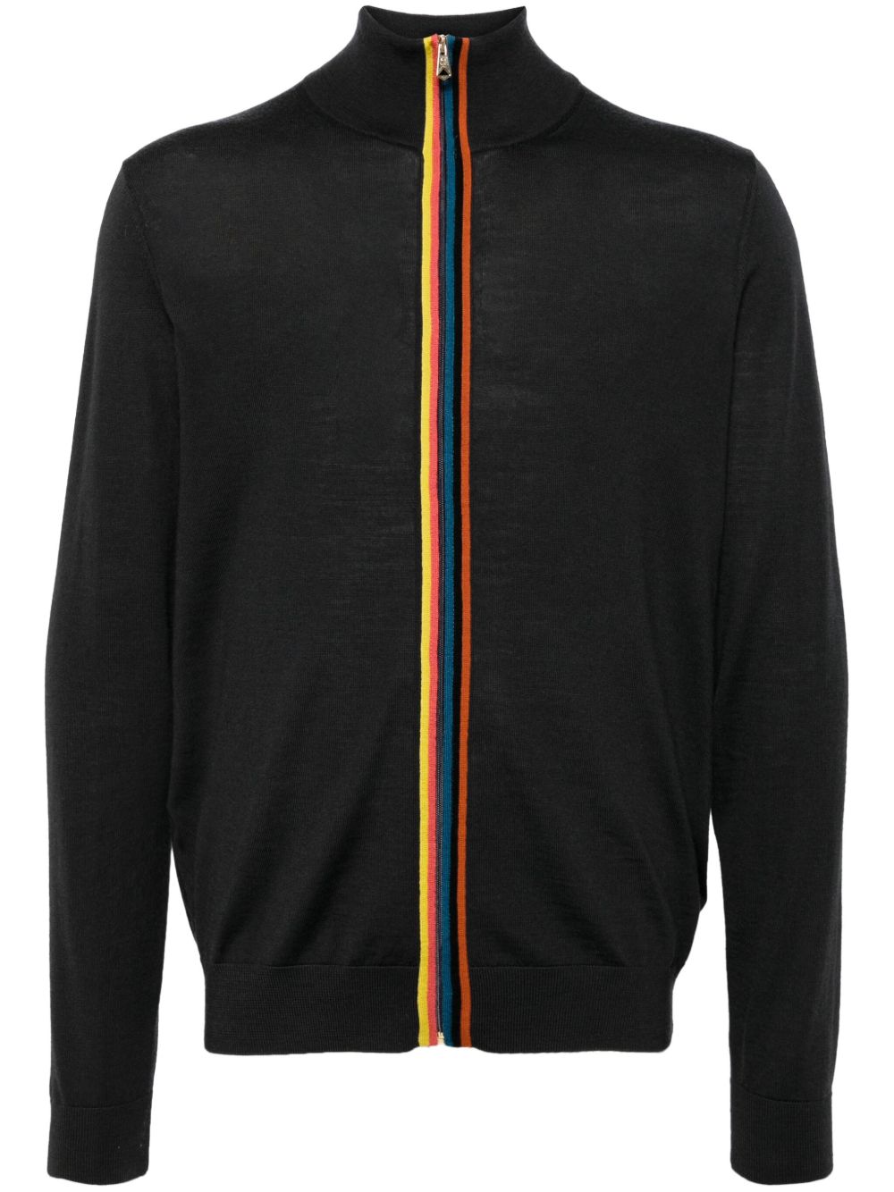 Paul Smith Artist Stripe 缀饰密织开衫 - 灰色