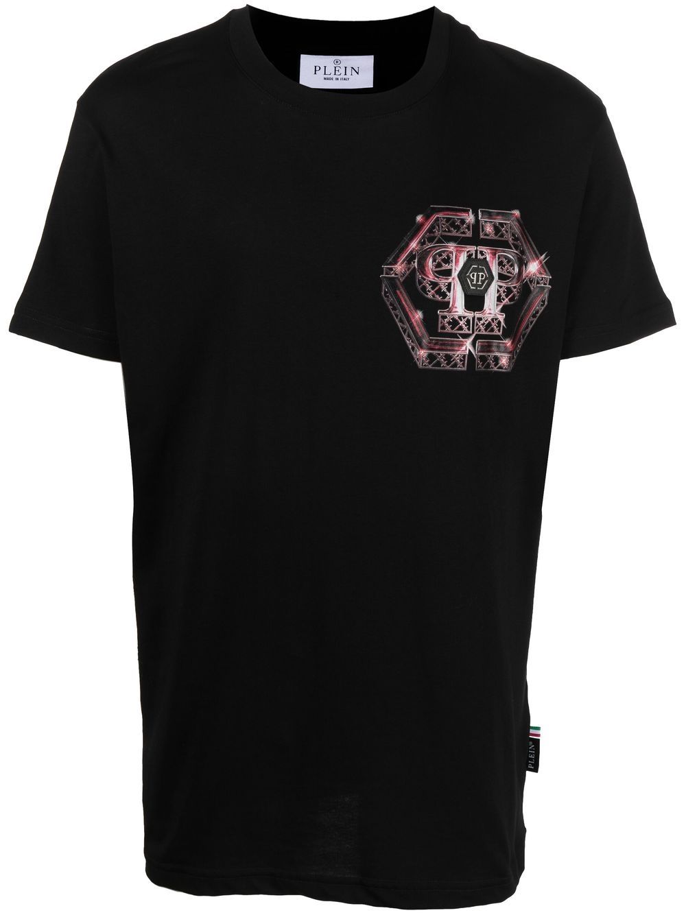 Philipp Plein 图案印花棉T恤 - 黑色