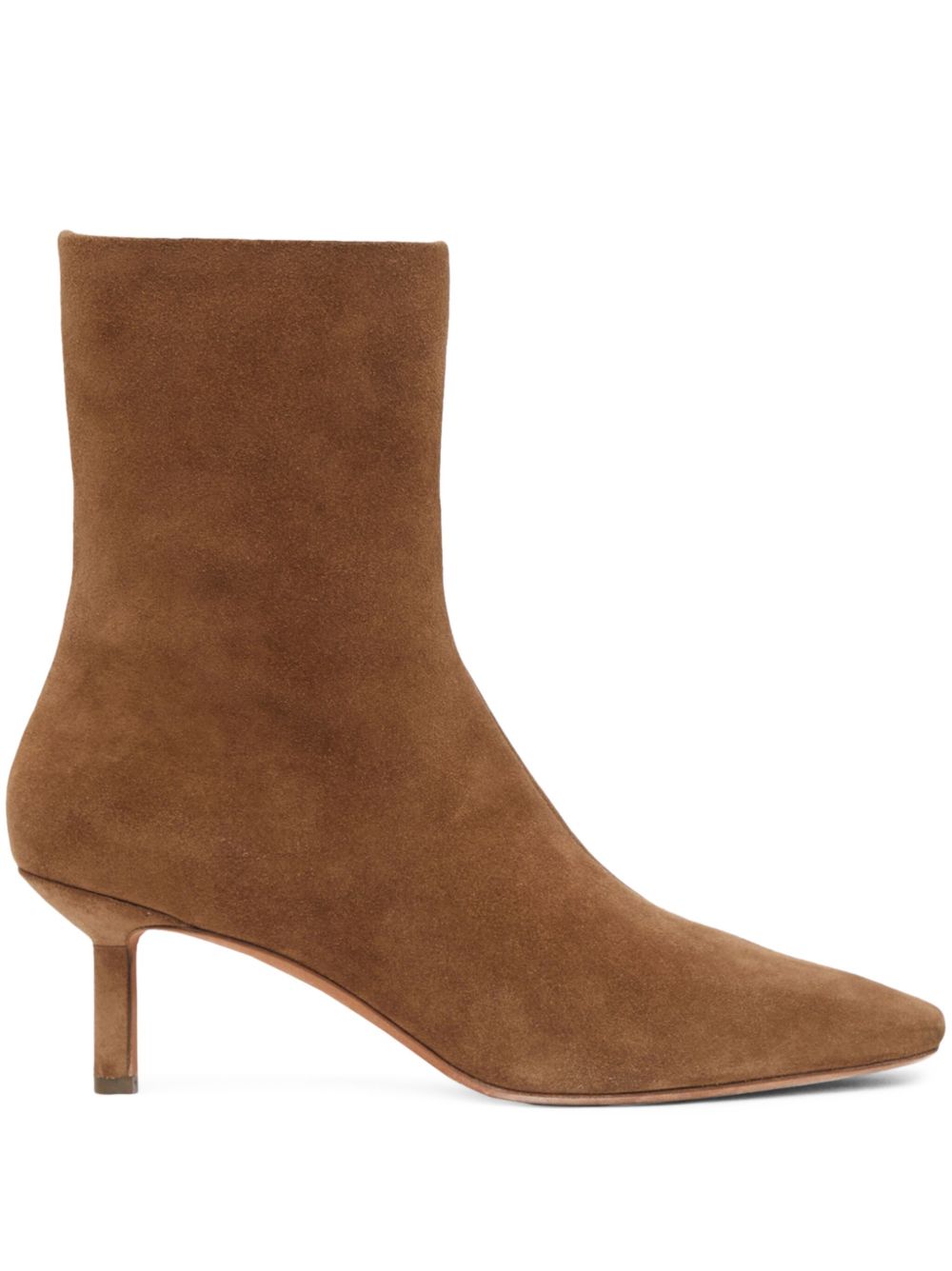 3.1 Phillip Lim Nell 绒面皮中跟靴 - 褐色